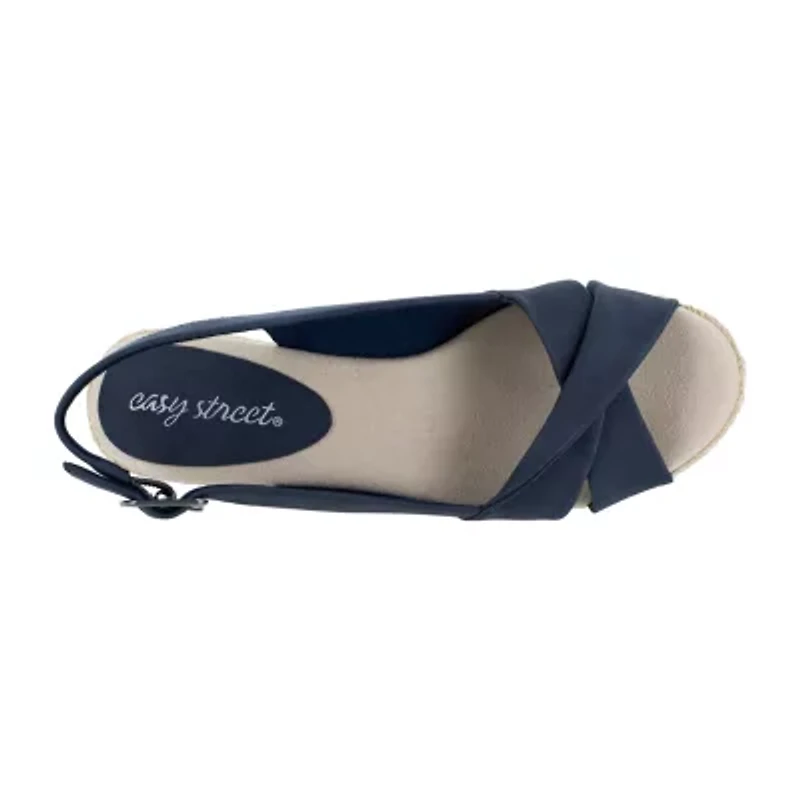 Easy Street Womens Maureen Wedge Sandals