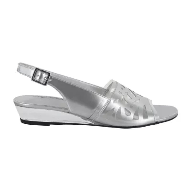 Easy Street Womens Celebrate Wedge Sandals