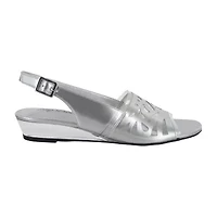 Easy Street Womens Celebrate Wedge Sandals
