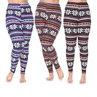 White Mark Womens Mid Rise 28" Plus Full Length Leggings