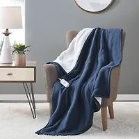 Serta Fleece to Sherpa Electric Throw