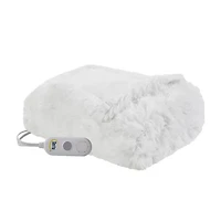 Serta® Leena Shaggy Faux Fur Heated Throw
