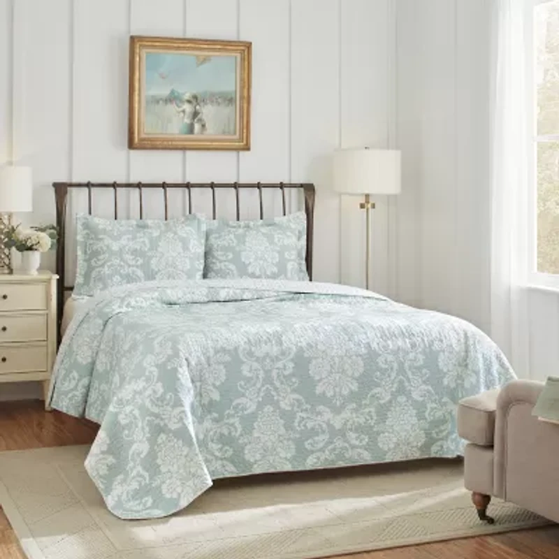 Laura Ashley Venetia Floral Reversible Quilt Set