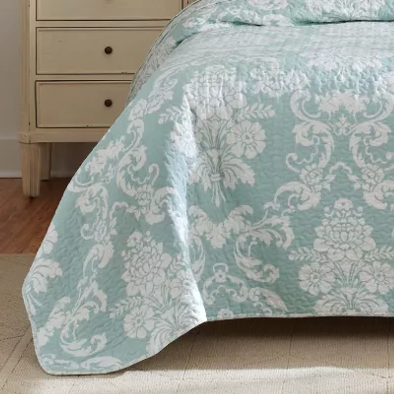 Laura Ashley Venetia Floral Reversible Quilt Set