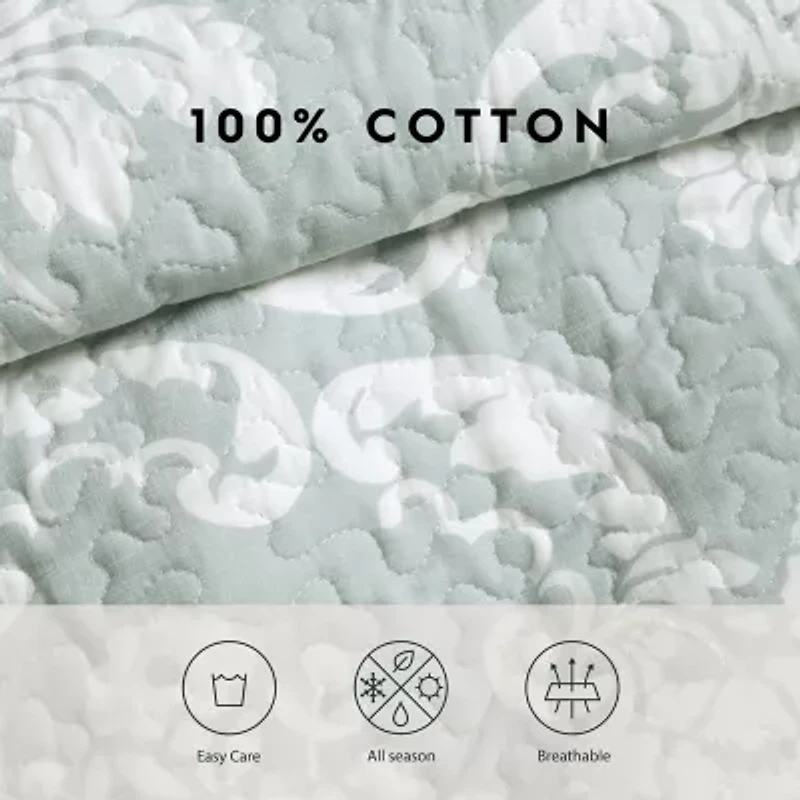 Laura Ashley Venetia Floral Reversible Quilt Set