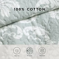 Laura Ashley Venetia Floral Reversible Quilt Set