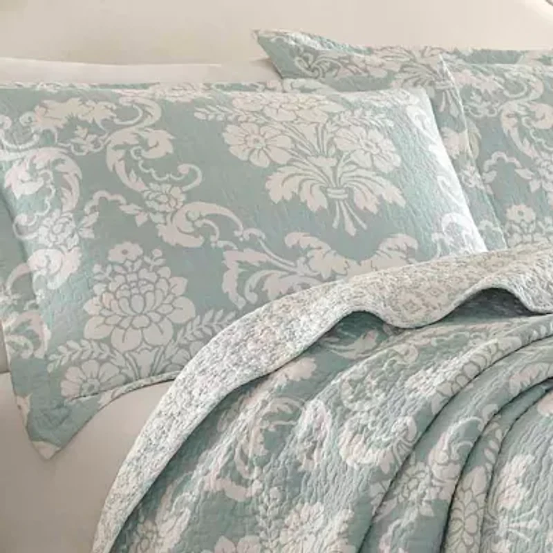 Laura Ashley Venetia Floral Reversible Quilt Set