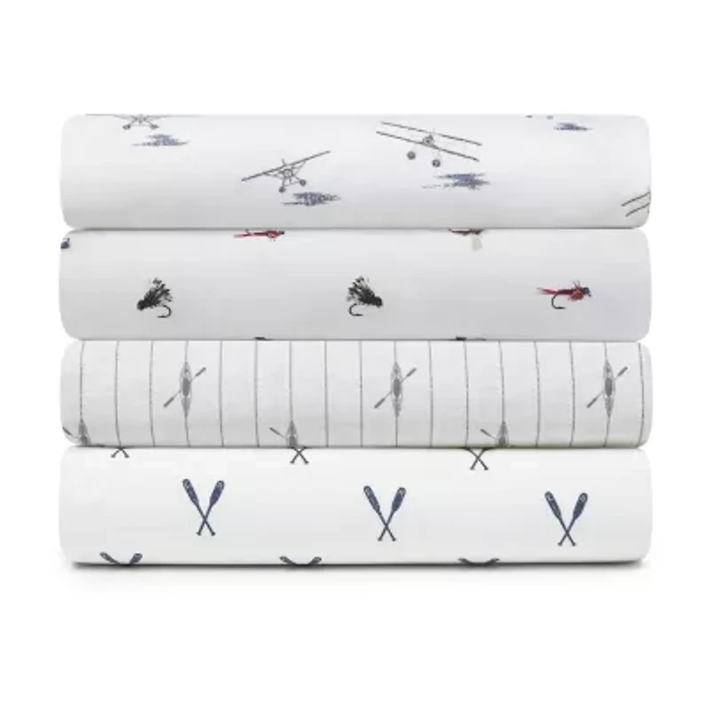 Eddie Bauer 100% Cotton Percale Deep Pocket Sheet Set