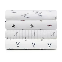 Eddie Bauer 100% Cotton Percale Deep Pocket Sheet Set