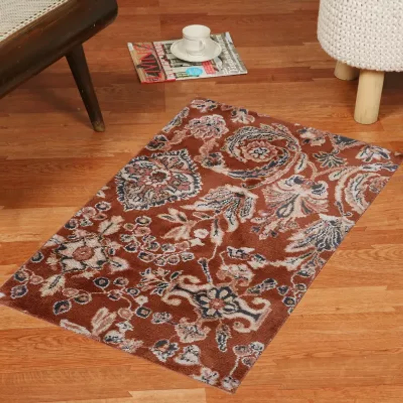 Riviera Home Cashlon Terra Lena Floral Hand Tufted Rectangular Accent Indoor Rugs