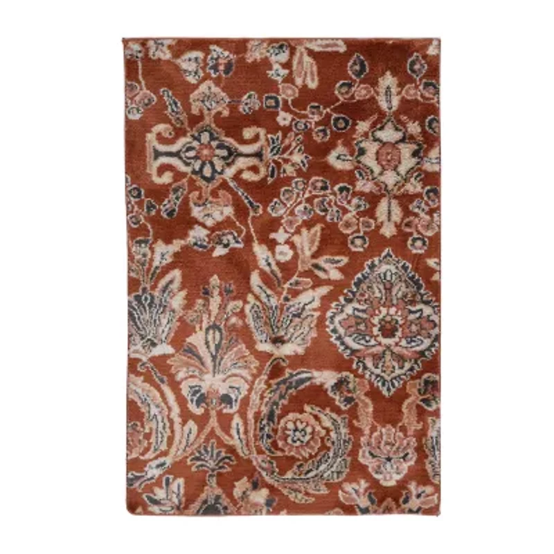 Riviera Home Cashlon Terra Lena Floral Hand Tufted Rectangular Accent Indoor Rugs