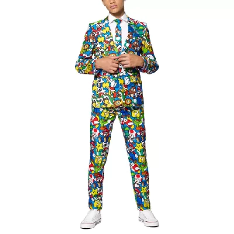 Opposuits Super Mario Big Kid Boys 3-pc. Suit Set