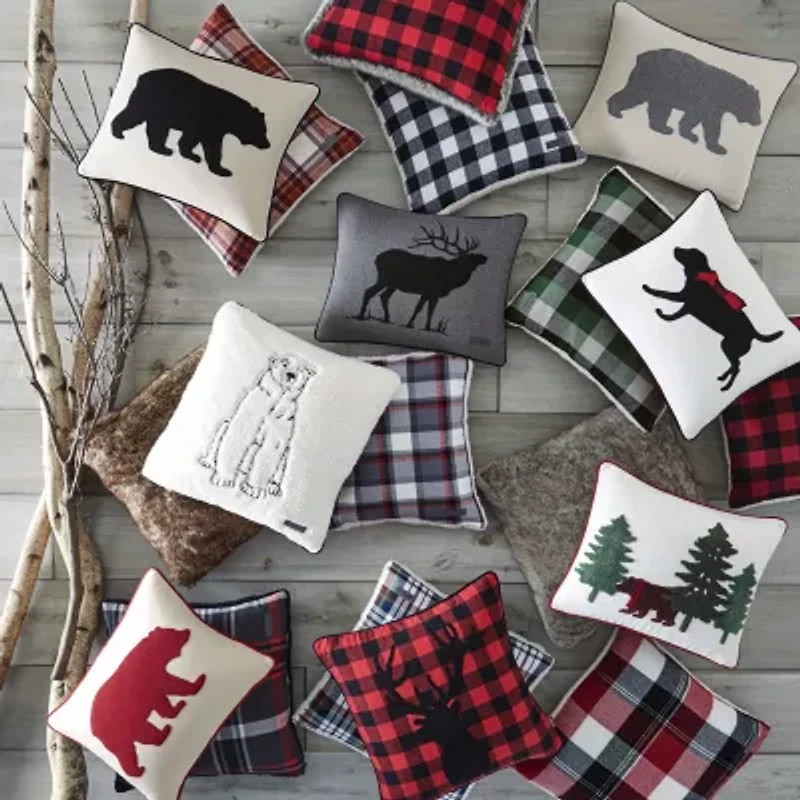 Eddie Bauer Bear Rectangular Throw Pillow