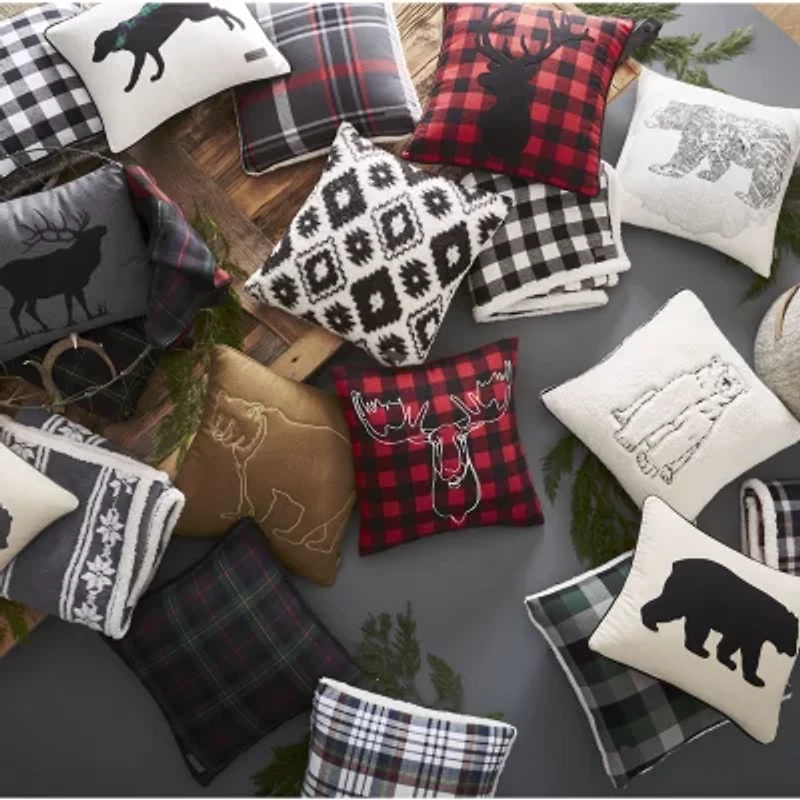 Laura Ashley Harper Green 18" X 18" Decorative Pillow