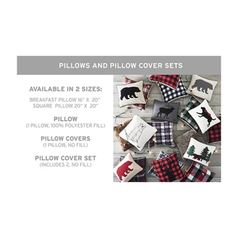 Laura Ashley Harper Green 18" X 18" Decorative Pillow