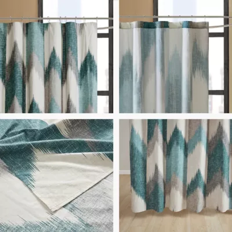 INK+IVY Alpine Cotton Printed Shower Curtain