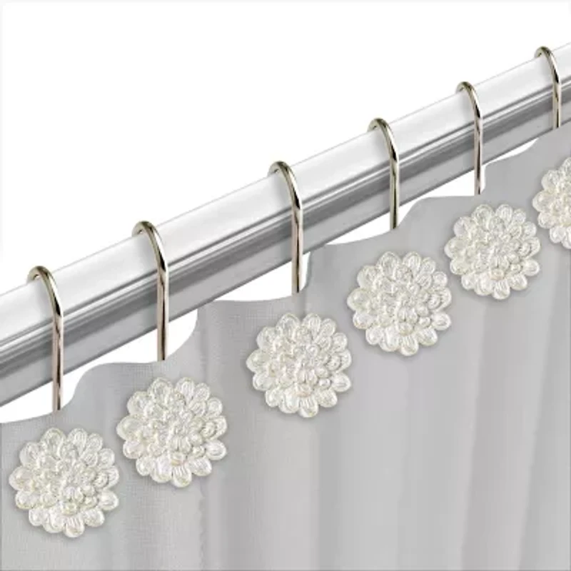 Popular Bath Rose Vine Shower Curtain Hooks
