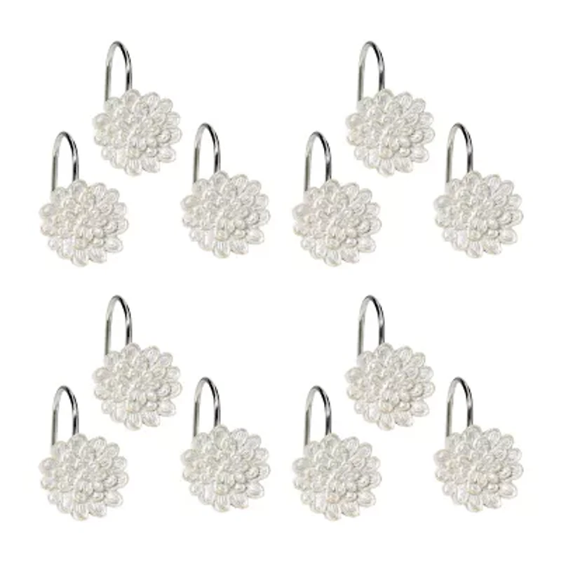 Popular Bath Rose Vine Shower Curtain Hooks