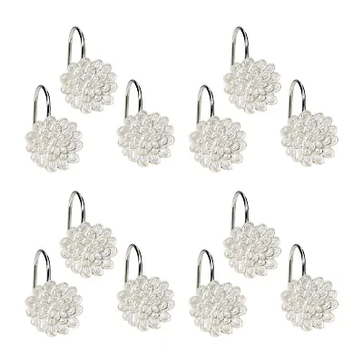 Popular Bath Rose Vine Shower Curtain Hooks