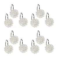 Popular Bath Rose Vine Shower Curtain Hooks