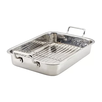 Farberware Stainless Steel 17"X12.25" Roaster with Rack