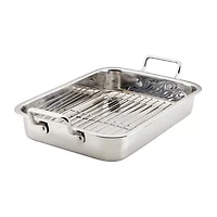 Farberware Stainless Steel 17"X12.25" Roaster with Rack