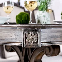 Maud Dining And Kitchen Collection Rectangular Wood-Top Dining Table