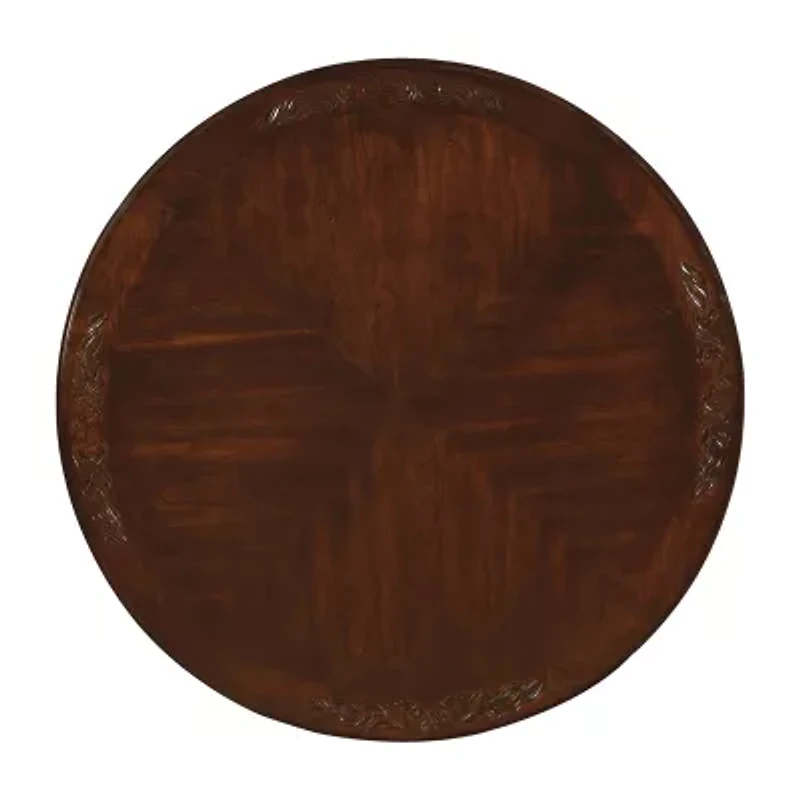 Doloros Dining And Kitchen Collection Round Wood-Top Dining Table