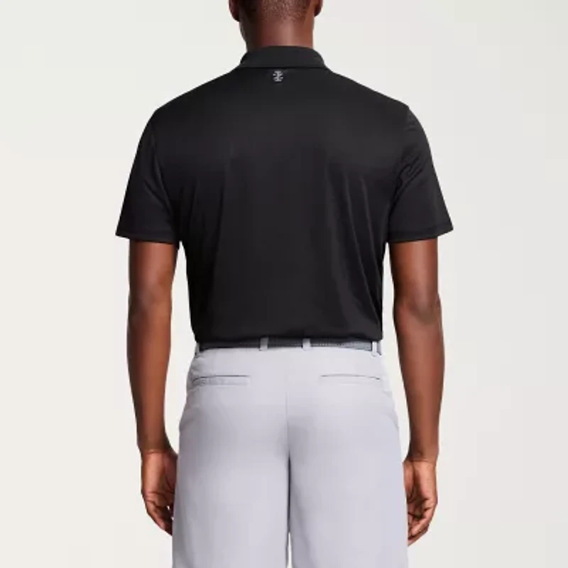 IZOD Golf Grid Mens Regular Fit Short Sleeve Polo Shirt