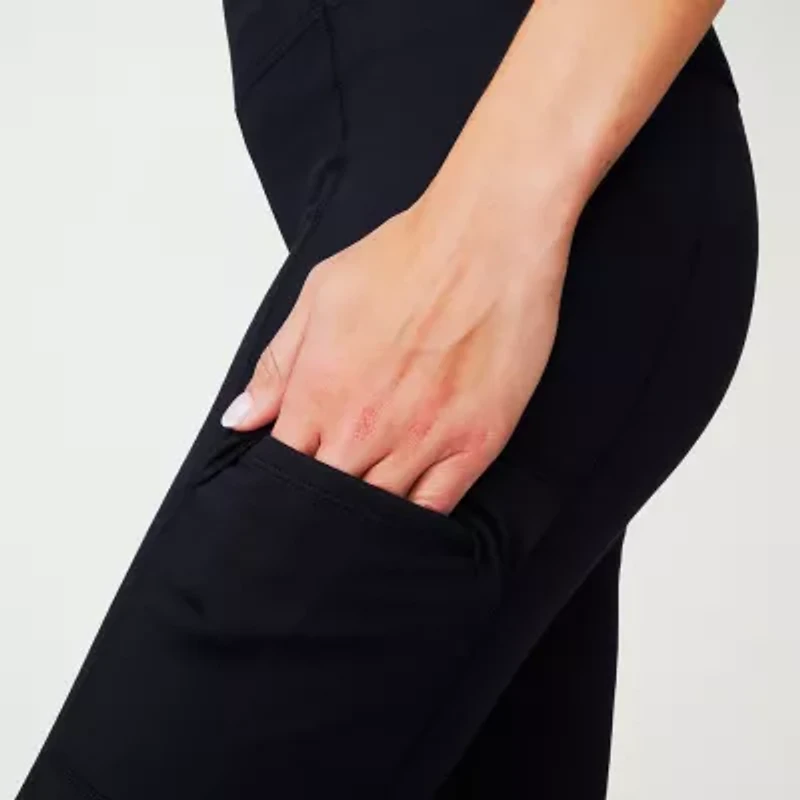 Free Country Womens Wide Leg High Rise Active Pull-On Pant