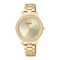 Citizen® Womans Crystal-Accent Bracelet Watch EL3088-59P