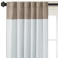 Madison Park Tradewinds 50"W X 84"L Rod Pocket Back Tab Energy Saving Light-Filtering Single Curtain Panel
