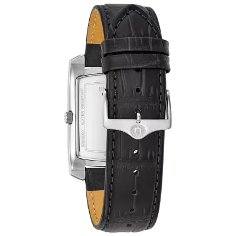 Bulova Classic Mens Black Strap Watch 96b269