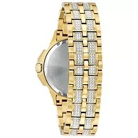 Bulova Octava Mens Gold Tone Bracelet Watch 98c126