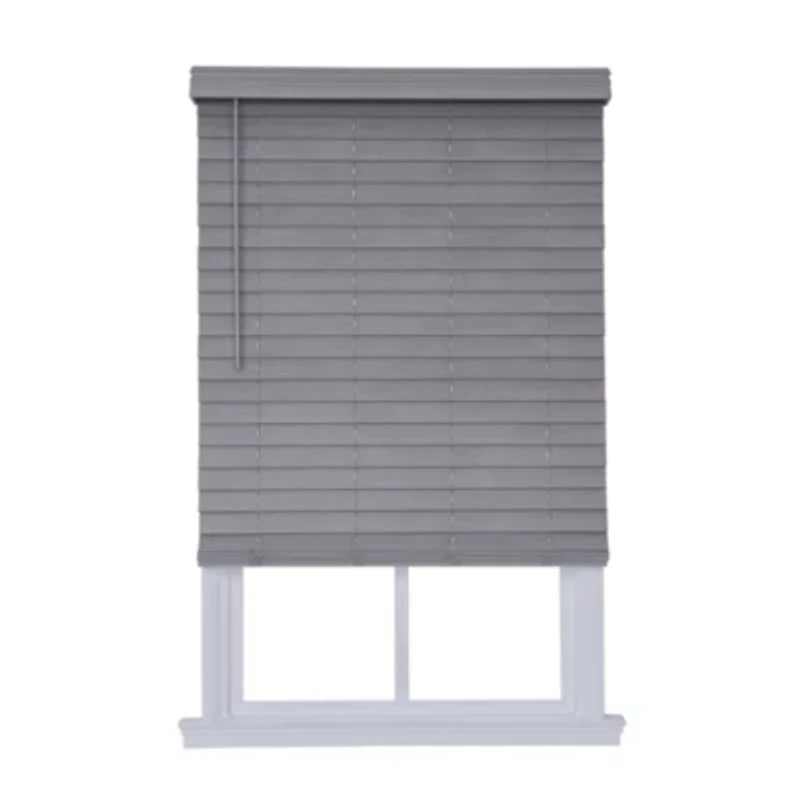 Distressed 2 1/2" Cut-to-Width Cordless Faux Wood Blind