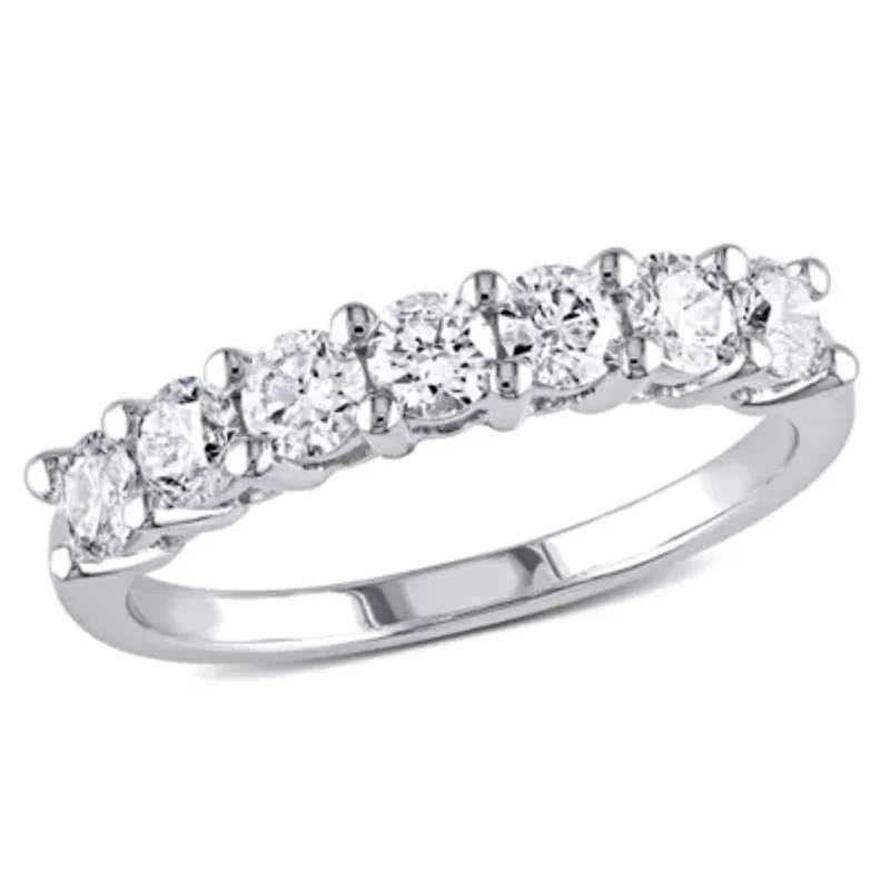 Womens 1 CT. T.W. Natural White Diamond 14K Gold Wedding Band