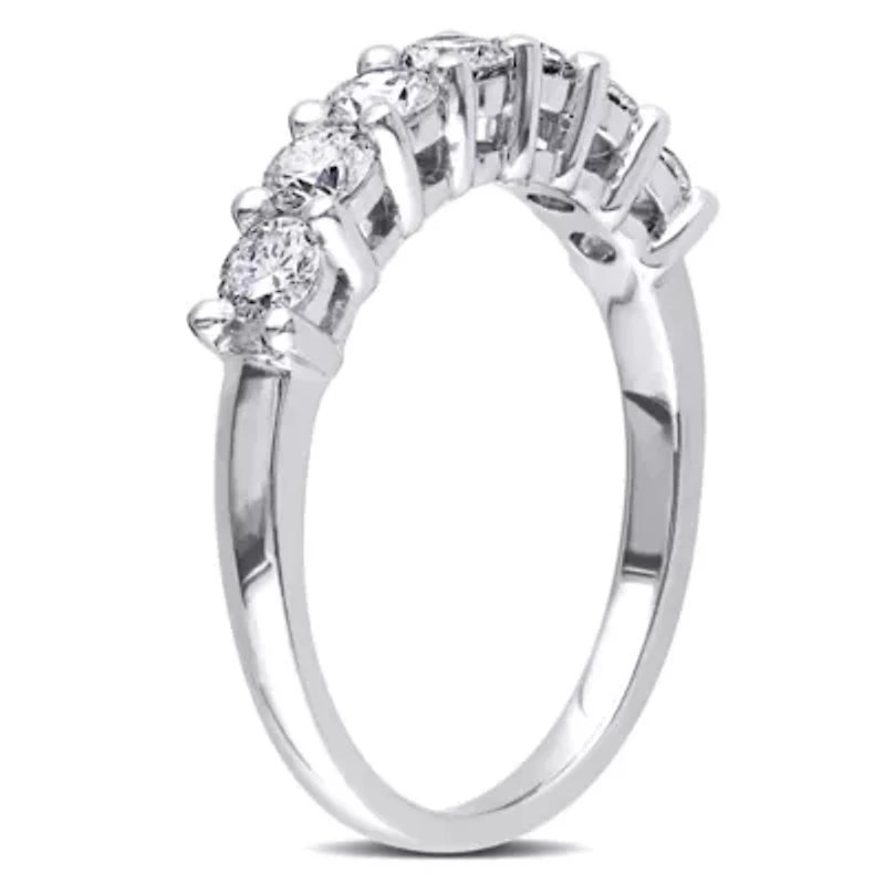 Womens 1 CT. T.W. Natural White Diamond 14K Gold Wedding Band