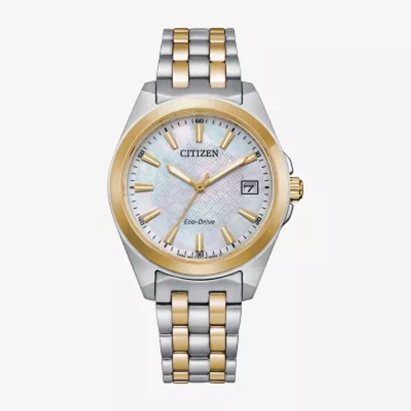 Citizen Peyten Womens Two Tone Stainless Steel Bracelet Watch Eo1224-54d