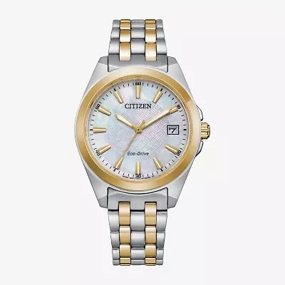 Citizen Peyten Womens Two Tone Stainless Steel Bracelet Watch Eo1224-54d