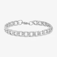 Steeltime Mens Stainless Steel Solid Hypoallergenic 8 1/2 Inch Link Bracelet