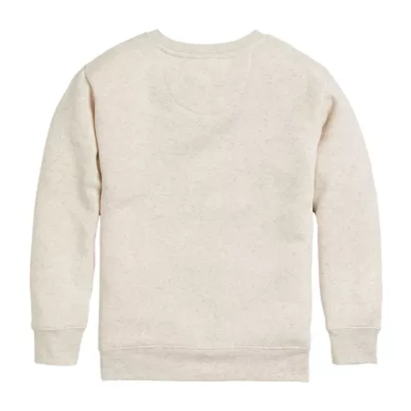 Little & Big Kid Girls Crew Neck Fleece Long Sleeve Barbie Sweatshirt