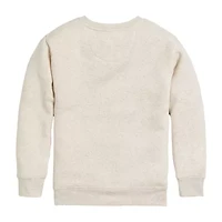 Little & Big Kid Girls Crew Neck Fleece Long Sleeve Barbie Sweatshirt