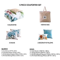 Bebejan Maia 5-pc. Reversible Cotton Comforter Set