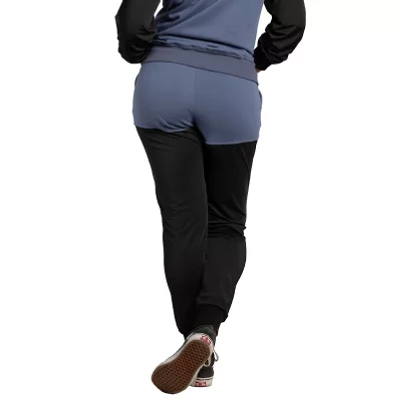 Poetic Justice Womens Cuffed Mid Rise Jogger Pant