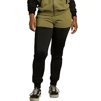 Poetic Justice Womens Cuffed Mid Rise Jogger Pant