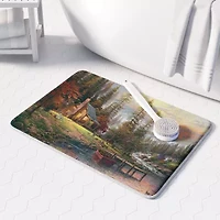 Thomas Kinkade A Peaceful Retreat Memory Foam Bath Rug