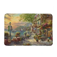 Thomas Kinkade French Riviera Cafe Memory Foam Bath Rug