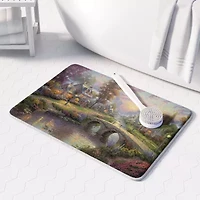 Thomas Kinkade Sunset On Lamplight Memory Foam Bath Rug