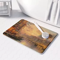 Thomas Kinkade Venetian Cafe Memory Foam Bath Rug
