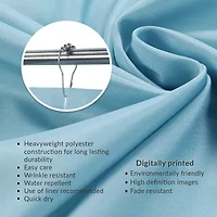 Kathy Ireland Sophisticated Palm Shower Curtain